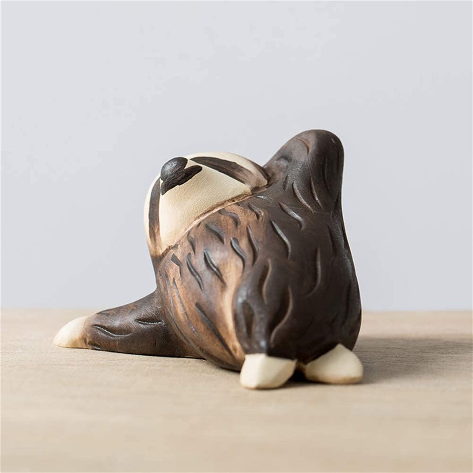 Amazon.co.jp: カジュアル 動物像飾り木のクリエイティブな手の彫刻